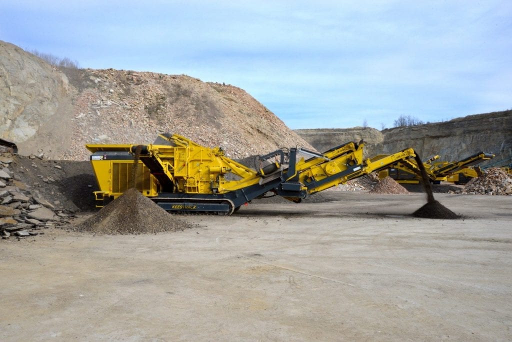 Keestrack R3 mobile impact crusher
