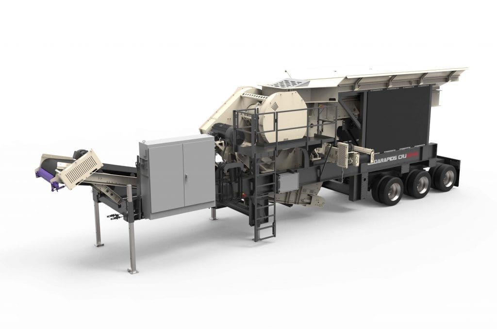 Cedarapids 3042 portable jaw crusher plant