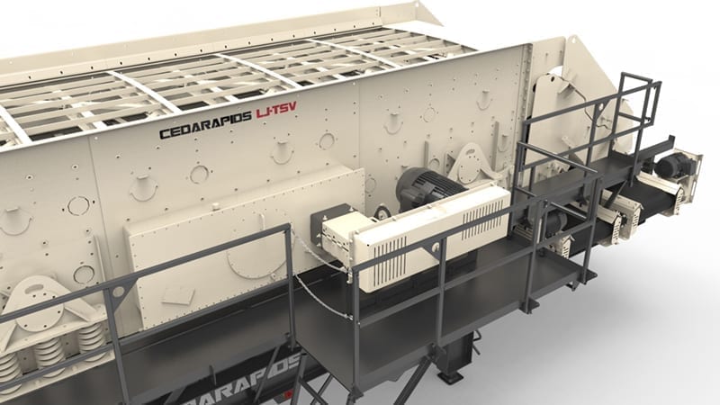 Cedarapids CRS820h portable screening plant