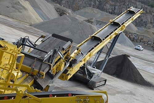 Keestrack S3 stacking conveyor