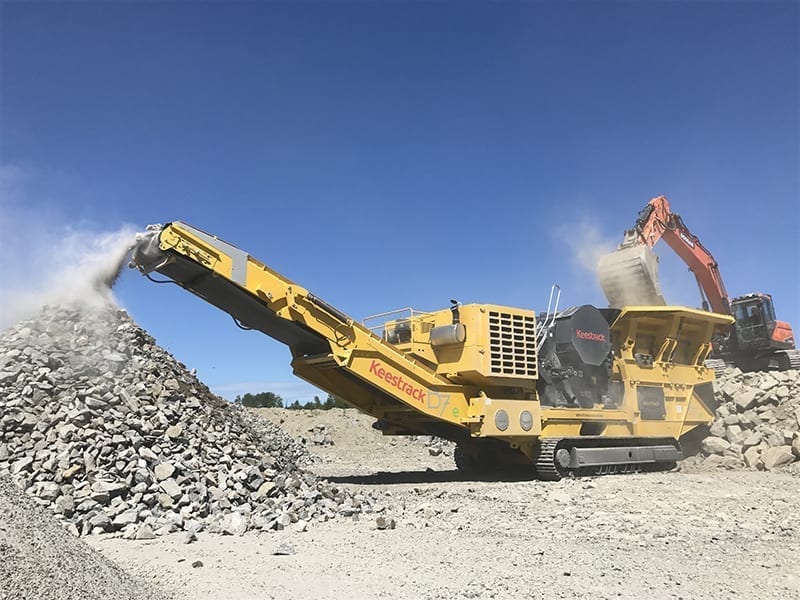 Keestrack B7 Jaw crusher plant