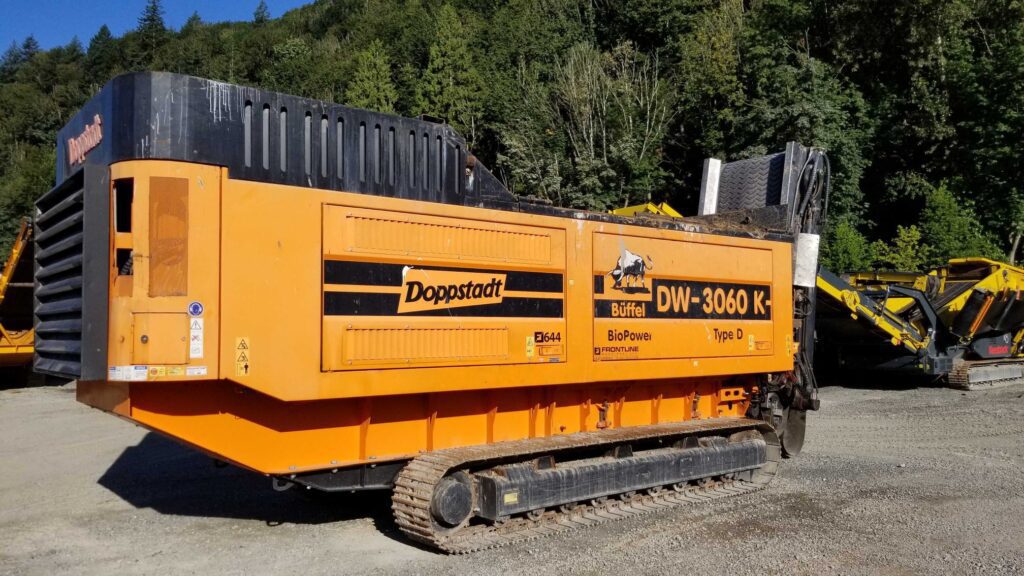 Used Doppstadt DW3060 slow speed shredder for sale
