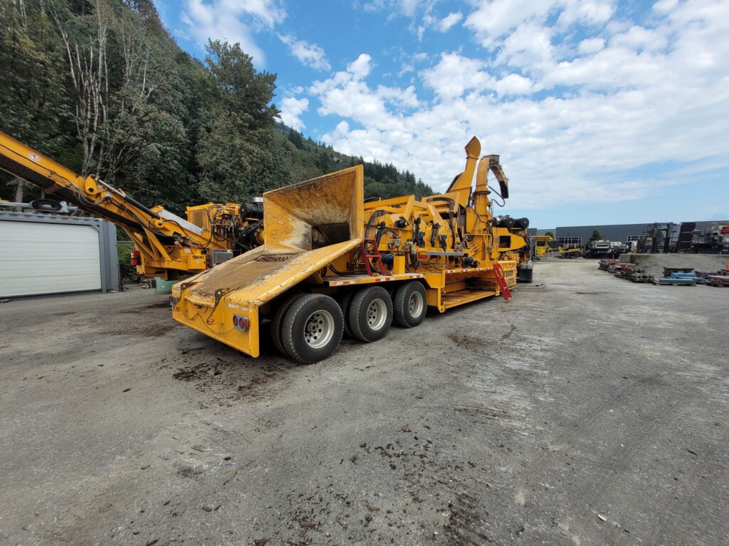 Used CBI 7544 flail debarker chipper for sale