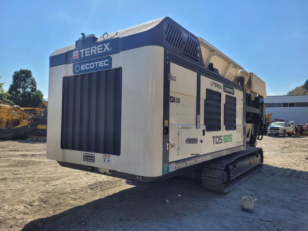 Used Terex Ecotec TDS 825 slow speed shredder for sale and rent