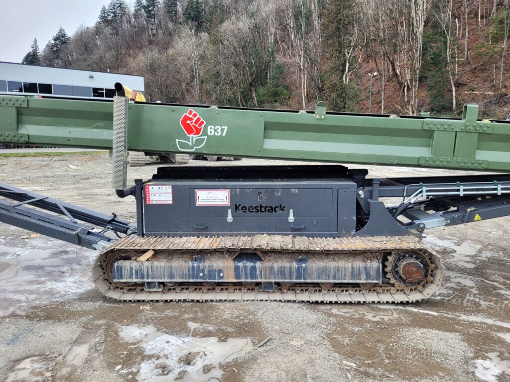 Used Keestrack S5 track mounted stacking conveyor for sale