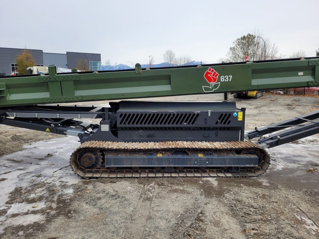 Used Keestrack S5 track mounted stacking conveyor for sale